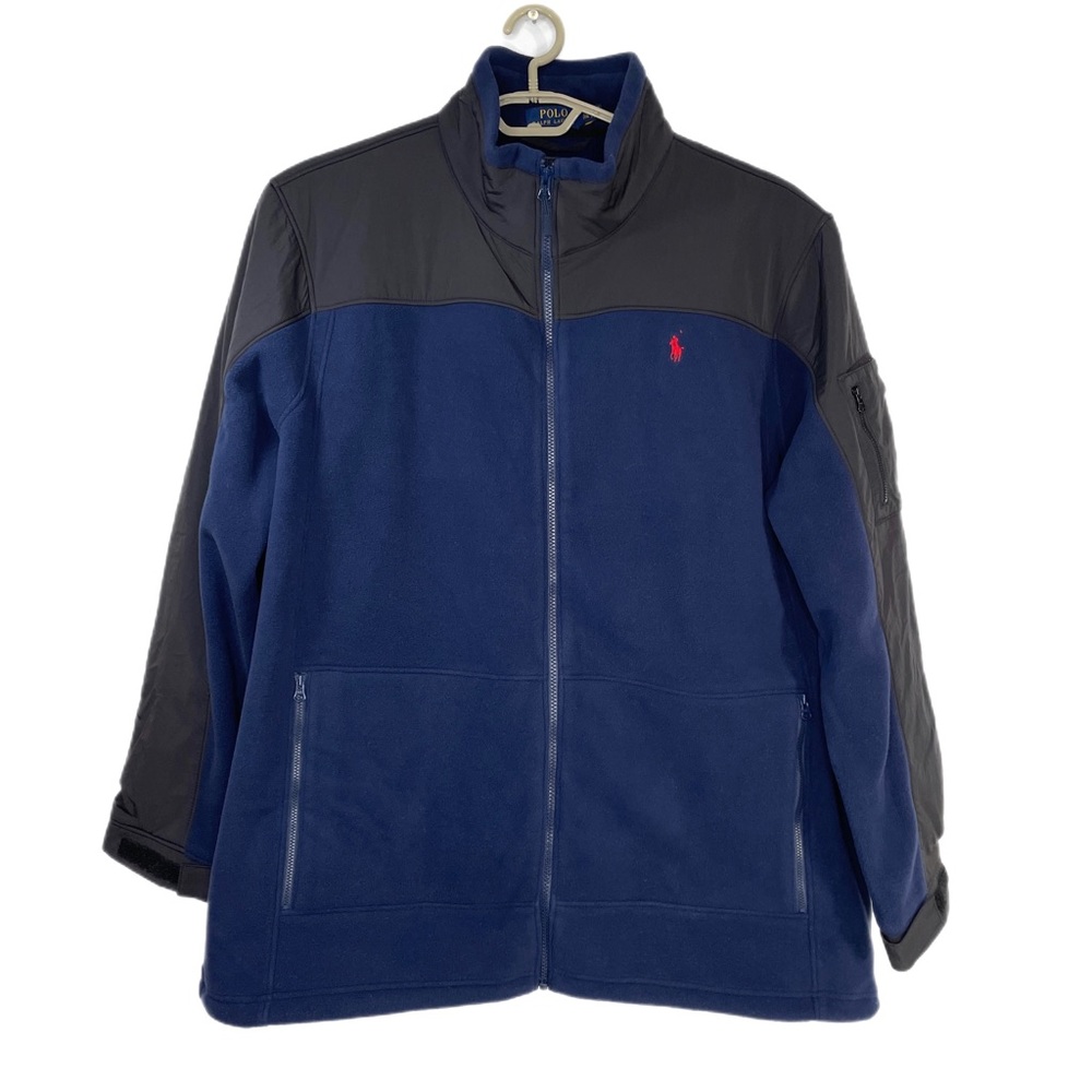 Polo Ralph Lauren Navy Fleece Jacket Sz XXL